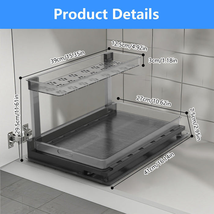 Two-Tier Pull-Out Under-Sink Organizer