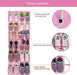 Hanging Shoe Organizer, Over The Door Shoe Organizer with 24 Breathable Mesh Pockets for Men Women Kids Hanging Shoe Sto
