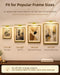 Picture Light for Wall, 4800mAh Rechargeable Wireless Remote, 16‘’ Dimmable Magnetic LED Art Display Light with 3 Color Temperatures, for Gallery, Living Room, Bedroom, Hallway (Gold)