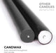 Black 12 inch Taper Candles Pack of 4 - Unscented Smokeless Dripless Tall Candle Sticks - Perfect for Home Decor, Specia