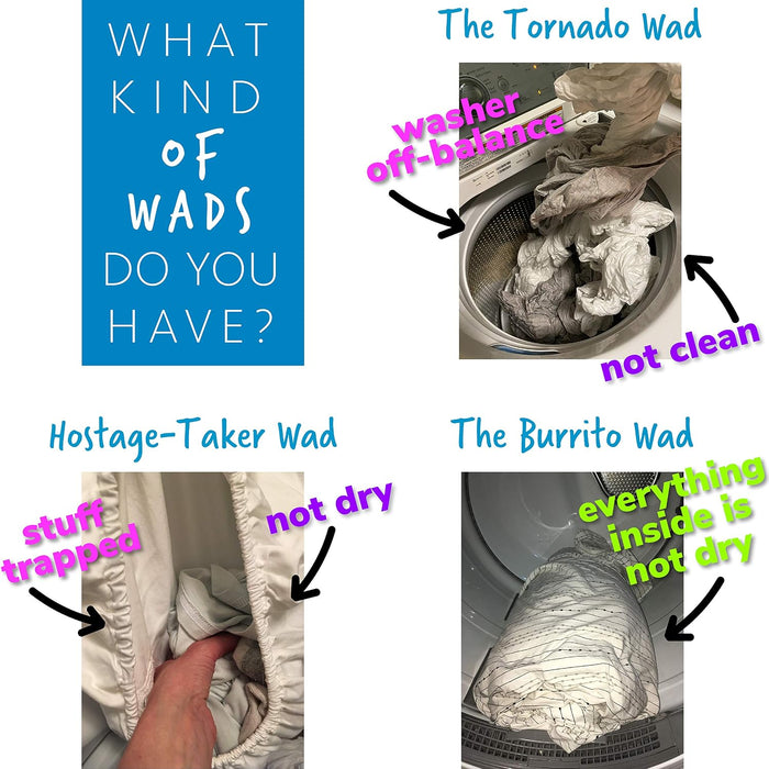 Bed Sheet Detangler Reduces Laundry Tangles - As Seen on Shark Tank, Made in USA