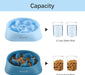 2-Pack Slow Feeder Dog Bowls, 2 Cups, Dog Puzzle Feeder Bowl