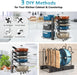 Pots and Pans Organizer Under Cabinet 16.6", 8-Tier Adjustable Rack