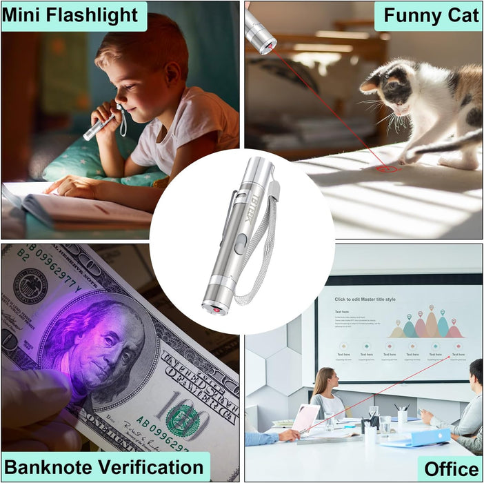 Cat Toys, Rechargeable, 3 Light Modes & 5 Fun Patterns