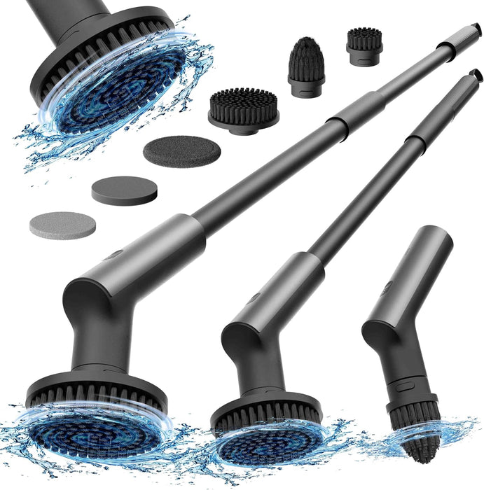 Cordless Electric Spin Scrubber, 6 Brush Heads, for Bathroom, Tile
