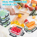 10 Pack Glass Meal Prep Containers, 22 OZ Glass Airtight Food Storage Containers with Lids, Pantry Kitchen Storage Conta