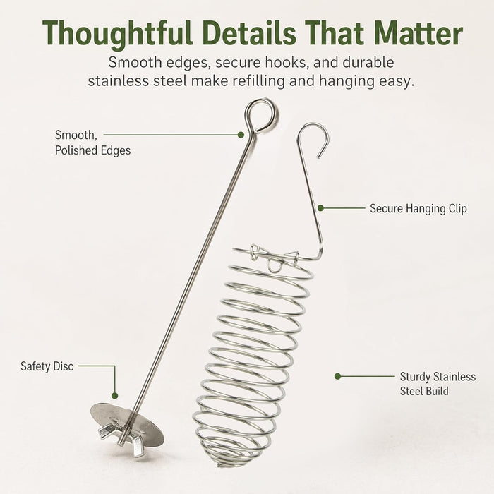 2 Pcs Bird Cage Food Holder, Bird Cage Feeder for Vegetable & Fruit