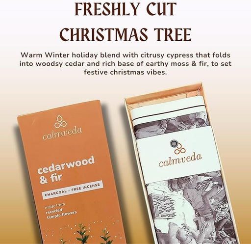 Holiday Balsam Cedar Incense Sticks- Like Freshly Cut Christmas Tree 80 pck