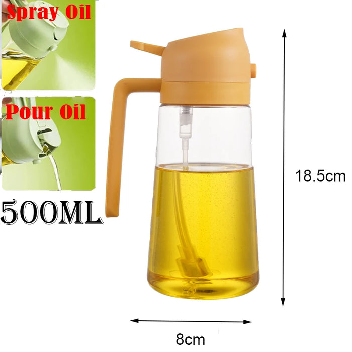 200 mL Kitchen Oil Sprayer Bottle — Black