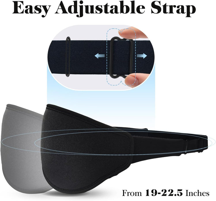 3D Eye Mask Sleep Mask for Men & Women, Black