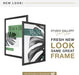 Studio Gallery Poster Frame, 18x24, Black Woodgrain, 1-Pack