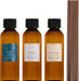 Reed Diffuser Refill Set, 10.2oz Scented Oil Refill 3 Pack, Clean Linen, Cashmere Vanilla, Gardenia, Long Lasting Oil Diffuser Refill with 18 Sticks for Bathroom & Bedroom