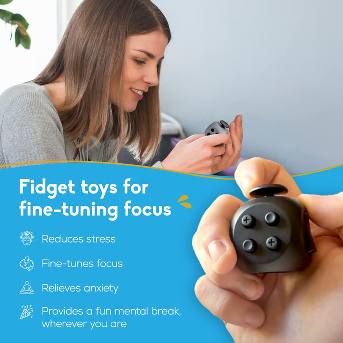 theFube Fidget Cube, Stress Relief Infinity Cube for Adults & Kids