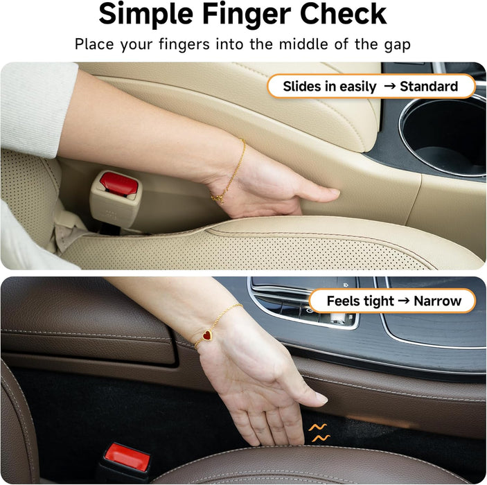 Car Seat Gap Filler Organizer 2Pack Soft Foam 3IN1 Multifunctional