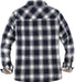 Womens Sherpa Lined Flannel Jacket with Hand Pockets