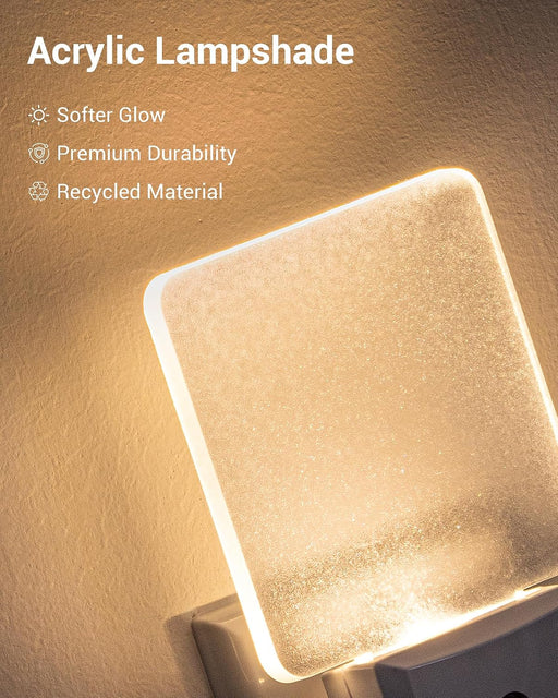 Night Lights Plug into Wall, LED Night Lights Light Sensor 4 Pack
