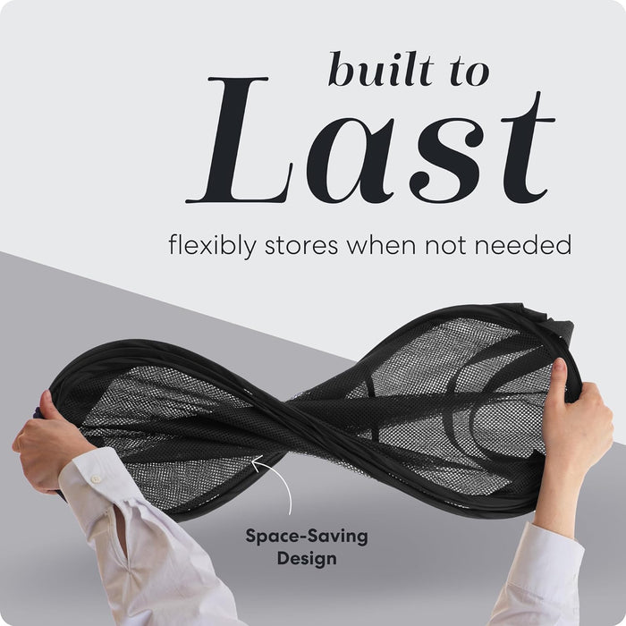 Collapsible Mesh Pop-Up Hamper with Side Pocket