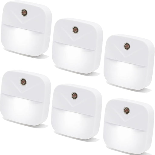 6 Pack Night Light, Night Lights Plug into, White LED Nightlights