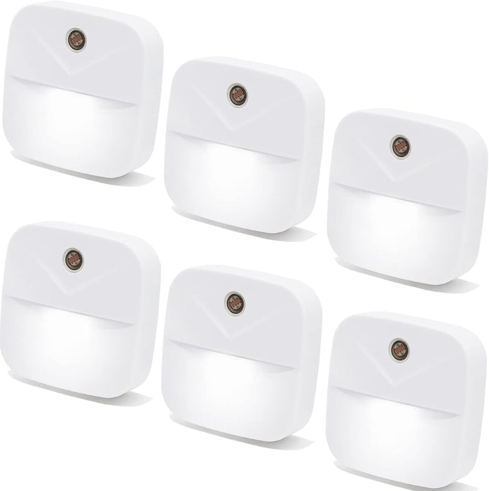 6 Pack Night Light, Night Lights Plug into, White LED Nightlights