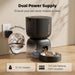 Automatic Cat Feeder, 3L Timed Pet Food Dispenser with 304 Stainless Steel Bowl, 10s Voice Recorder, Dual Power 180-Day 