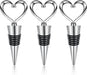 3PCS Wine Stopper Reusable Wine Stoppers Heart Shape Wine Beverage Bottle Stopper Bottle Cover Wine Outlet Cap for Wine 