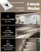 5-Pack Under Cabinet Lighting, 2400mAh Motion Sensor Light, LED Closet Lights Wireless, 6500K Dimmable, Timer, Magnetic, with Remote Control for Kitchen, Closet, Stair