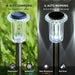 Solar Lights Outdoor Waterproof 10 Pack Pathway Lights Cool White