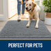 Dog Door Mat for Muddy Paws 48x30, Super Absorbent Chenille Mud Mat