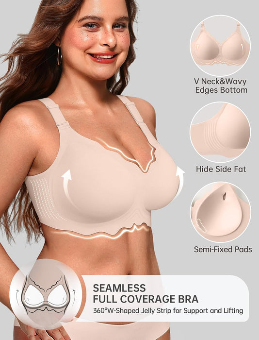 Women Value Series Jelly Bras Wireless Pushup Convertible Bra