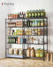 Storage Shelves - 5 Tier Shelf Organizer, Heavy Duty Garage Shelving Unit with Leveling Feet, Stable Metal Shelves Organ