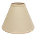 Deep Cone Hardback Lampshade with Washer Fitter, Beige Color Fabric Lampshade for Table Lamps, Natural Linen, 6Top X 19 Bottom X 13 Height