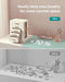 Jewelry Box Organizer, 360° Rotating, 5 Drawers, Cloud White