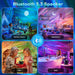 LED Aurora Star Galaxy Projector Sound Machine NightLight Bluetooth Speaker