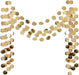 6 Pcs Glitter Champagne Gold Paper Circle Dots Garland (52 Feet) Party Hanging Bunting Birthday Party Decorations Engagement Party Bridal Shower Wedding Baby Shower Christmas Supplies Photo Backdrop