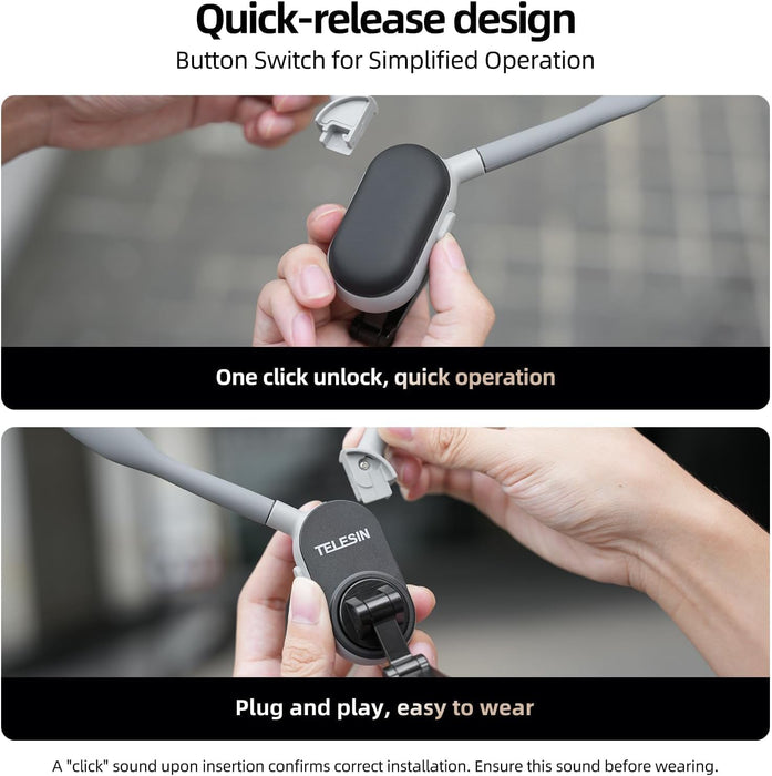 Magnetic Neck Mount for Phones, Neck Phone Holder POV/Vlog Mount