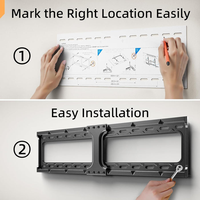 55 65 75 85 inch Tilting TV Wall Mount for 32-90 '' TVs, Low Profile TV Mount Bracket, Safe Lock & Quick Release,Max VESA 600x400mm, 24 inch Studs,132 lbs, Fit Most 55+ 75+ 85+ 86 TVs