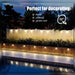 Solar Deck Lights Outdoor 16 Pack,Step Light Waterproof,Warm White