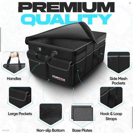 Trunk Organizer - Foldable Car Organizer & Storage for SUVs & Trucks