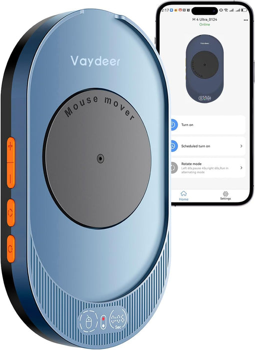 M4 Utra Mouse Mover with APP, Undetectable Mouse Jiggler Device with Remote Control and Timer Function, Driver-Free Shak