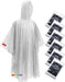 Rain Ponchos for Adults - Extra Long Emergency Poncho with Hood, 6/12/24 Family Pack Raincoat, Home Survival Kits