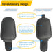 Magnetic Leather Sunglasses Holder for Car, 2 Packs (Black)