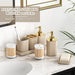 Bathroom Accessories Set - Gorgeous 10PC Beige Bathroom Set