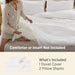 Prewashed Duvet Cover Queen, Cotton-Like Soft Bedding Set, White