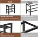 Expandable Shoe Rack, Heavy Duty Metal Shoe Organizer for Closet