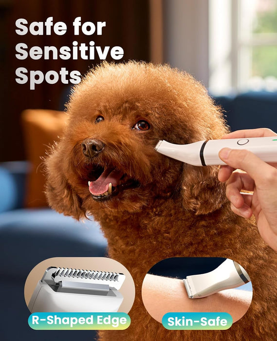Dog Paw Trimmer, Small Dog Clippers with Double Blades