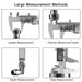 Digital Caliper, Caliper Measuring Tool with Stainless Steel, Electronic Micrometer Caliper with Large LCD Screen, Auto-