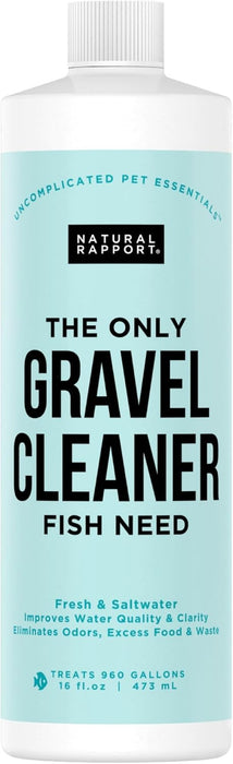 Aquarium Gravel Cleaner, No-Vacuum Waste Reducer, 16 oz