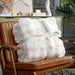 Faux Fur Throw Blanket for Couch, Fuzzy Soft Plush Thick Bubble Blanket for Sofa Bedroom Living Room, 50 * 60 Inches Cream White