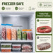 Reusable Bags Dishwasher Safe, BPA Free Reusable Gallon Freezer Bags, Stand Up Leakproof Food Storage Bags for Marinate 