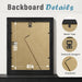 8x10 Picture Frame Set of 3, Gallery Wall Frame Set Black Woodgrain